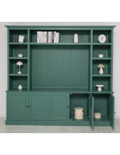 Libreria con spazio TV Directoire a due corpi 254 cm MS793BS 2