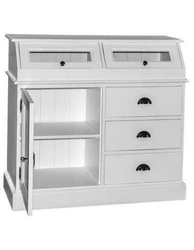 Credenza in legno colorata stile shabby chic, provenzale e country MS271B