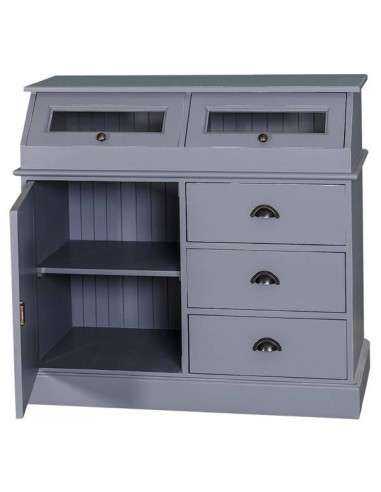 Credenza in legno colorata stile shabby chic, provenzale e country MS271B