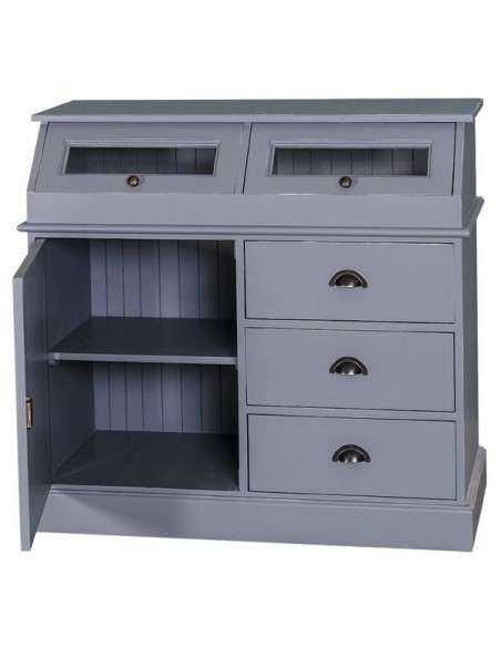 Credenza in legno colorata stile shabby chic, provenzale e country MS271B
