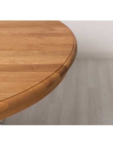 Tavolo da pranzo ovale in legno con piano in pino o rovere – 210x110 cm