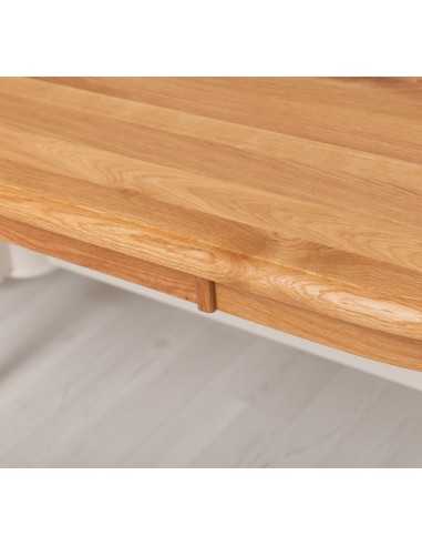 Tavolo da pranzo ovale in legno con piano in pino o rovere – 210x110 cm