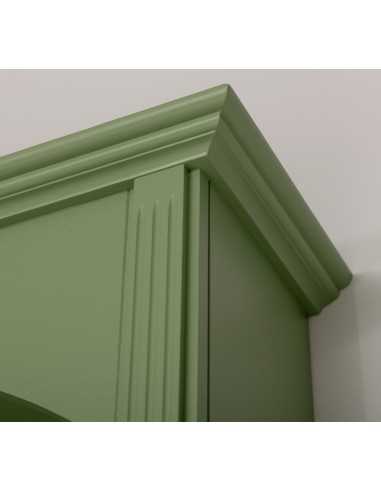 Libreria ad arco country con ante e ripiani 102 cm MS804