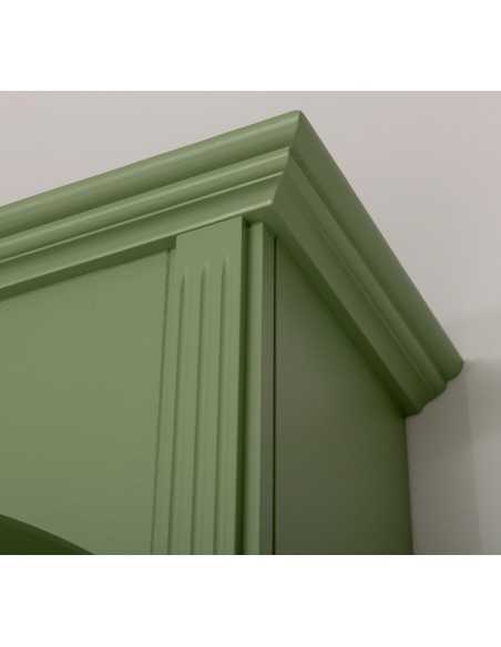 Libreria ad arco country con ante e ripiani 102 cm MS804