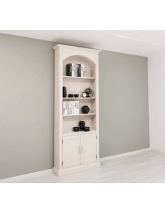 Libreria ad arco country con ante e ripiani 102 cm MS804