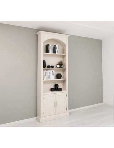 Libreria ad arco country con ante e ripiani 102 cm MS804