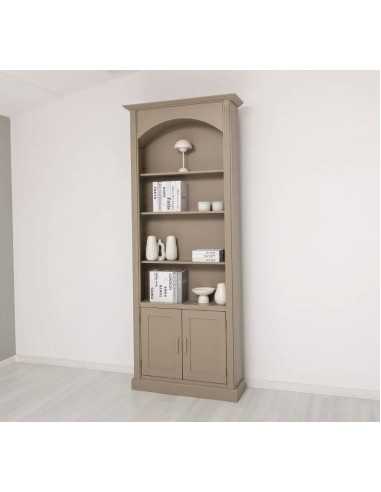 Libreria ad arco country con ante e ripiani 102 cm MS804