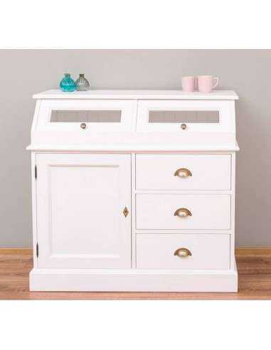 Credenza in legno colorata stile shabby chic, provenzale e country MS271B