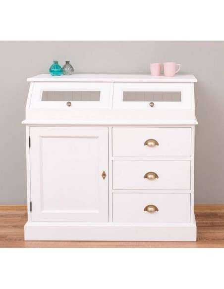 Credenza in legno colorata stile shabby chic, provenzale e country MS271B