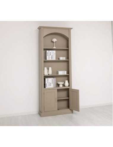 Libreria ad arco country con ante e ripiani 102 cm MS804