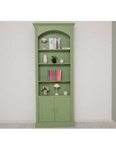 Libreria ad arco country profonda 50 cm con ante 102 cm MS805