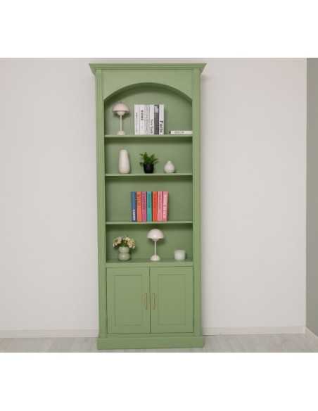 Libreria ad arco country profonda 50 cm con ante 102 cm MS805