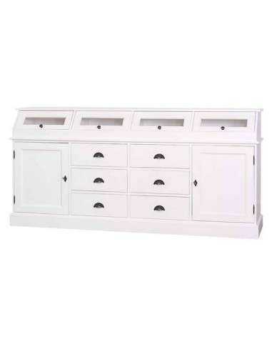 Credenza in legno colorata stile shabby chic, provenzale e country MS25B