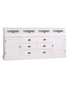 Credenza in legno colorata stile shabby chic, provenzale e country MS25B 2