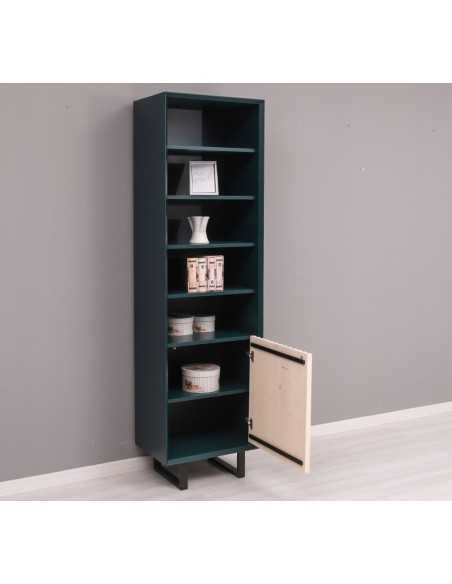 Colonna country Slatted con anta e ripiani 57x200 cm MS749