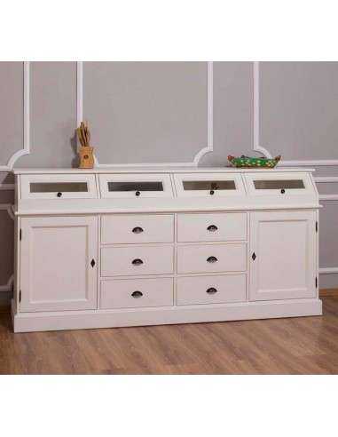 Credenza in legno colorata stile shabby chic, provenzale e country MS25B