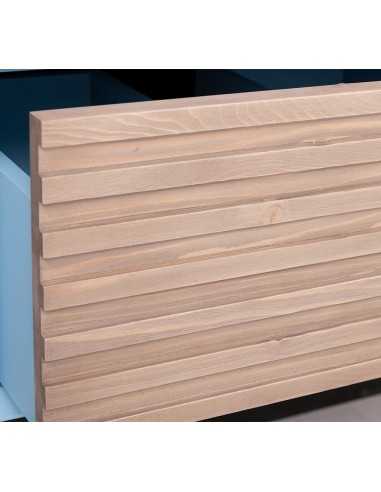 Mobile sottolavabo sospeso Slatted 60 cm con 1 cassetto MS755