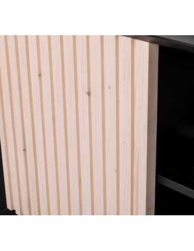 Mobile sottolavabo Slatted 150 cm con 2 ante e vano centrale MS759