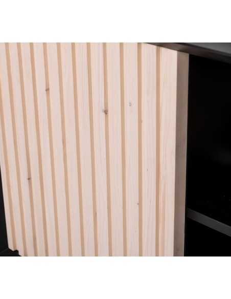 Mobile sottolavabo Slatted 150 cm con 2 ante e vano centrale MS759