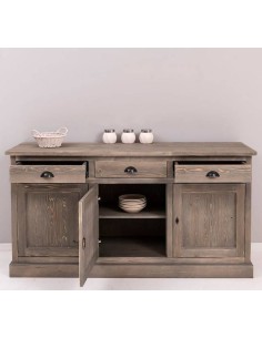 Credenza in legno colorata stile shabby chic, provenzale e country MS403B 2
