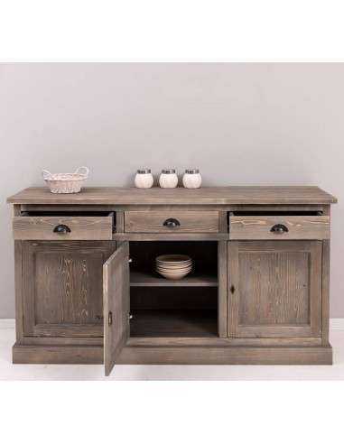 Credenza in legno colorata stile shabby chic, provenzale e country MS403B