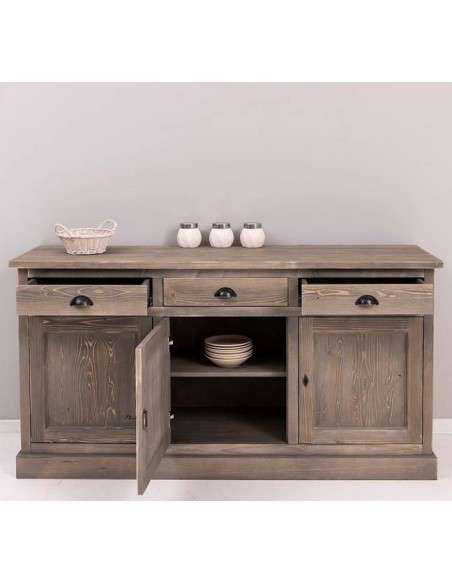 Credenza in legno colorata stile shabby chic, provenzale e country MS403B