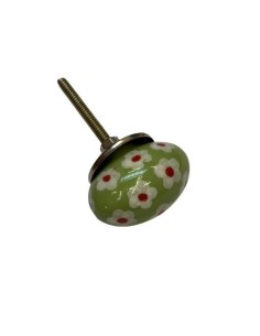 Pomello in ceramica artigianale Ø 4 cm colore | Maniglia per mobili POM003 2