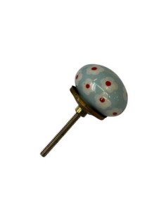 Pomello in ceramica artigianale Ø 6 cm colore | Maniglia per mobili POM002 2