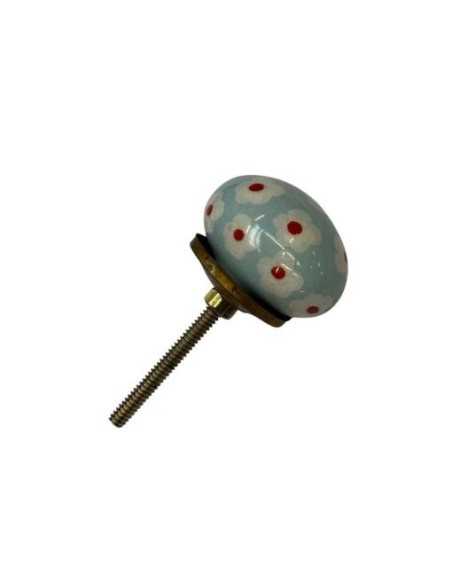 Pomello in ceramica artigianale Ø 6 cm colore | Maniglia per mobili POM002