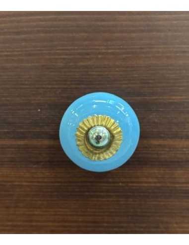 Pomello in ceramica artigianale Ø 6 cm colore | Maniglia per mobili POM003