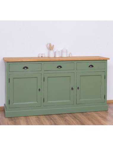 Credenza in legno colorata stile shabby chic, provenzale e country MS403B