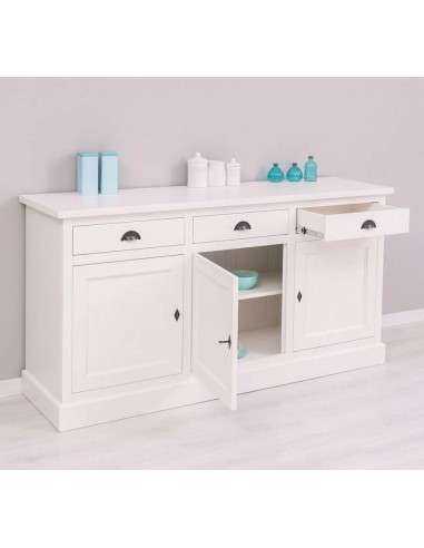Credenza in legno colorata stile shabby chic, provenzale e country MS403B