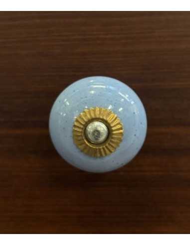 Pomello in ceramica artigianale Ø 4 cm colore carta da zucchero | Maniglia per mobili POM005