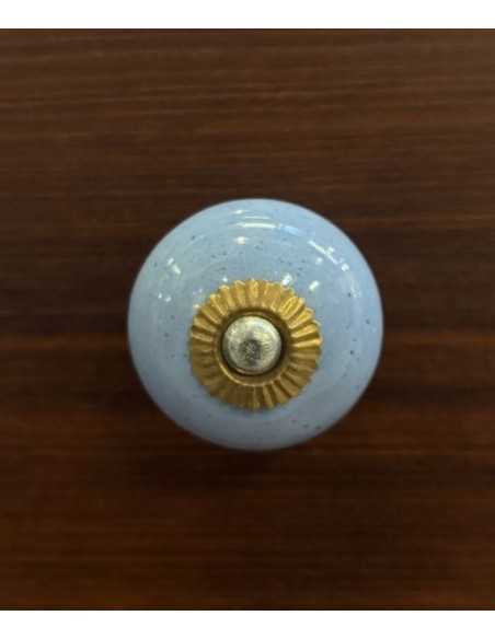 Pomello in ceramica artigianale Ø 4 cm colore carta da zucchero | Maniglia per mobili POM005