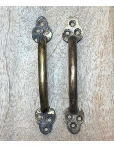 Maniglia a bacchetta ottone artigianale  | Maniglia per mobili POM013