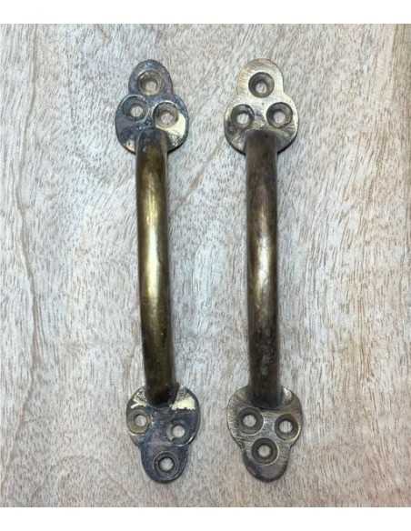 Maniglia a bacchetta ottone artigianale  | Maniglia per mobili POM013