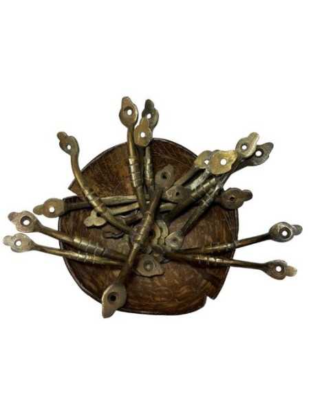 Maniglia a bacchetta ottone artigianale  | Maniglia per mobili POM014