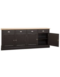 Credenza 224cm 4 ante 4 cassetti massello colorato MS602B 2