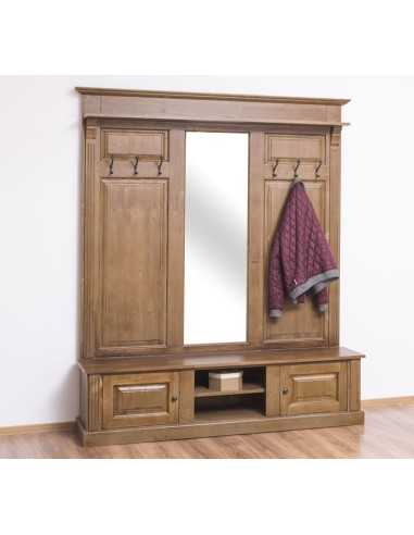 Mobile appendiabiti country da ingresso in legno MS626