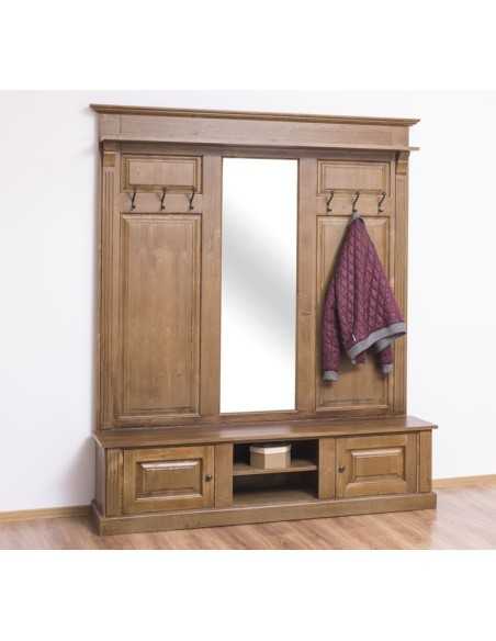 Mobile appendiabiti country da ingresso in legno MS626