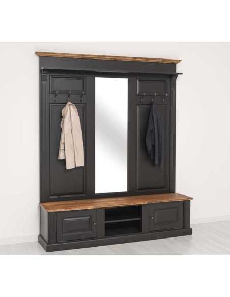Mobile appendiabiti country da ingresso in legno MS626