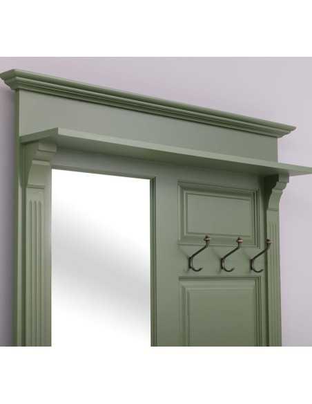 Mobile appendiabiti country legno con specchio MS539