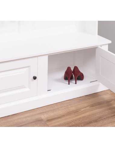 Mobile appendiabiti country legno con cassetti MS535