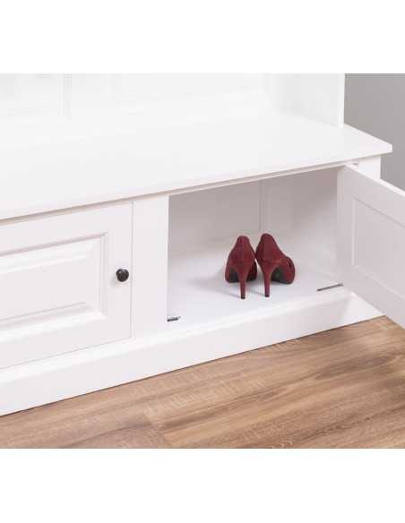 Mobile appendiabiti country legno con cassetti MS535