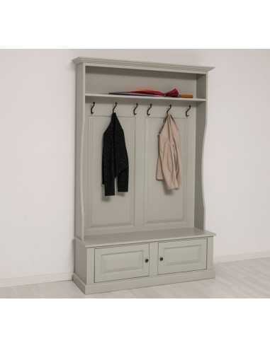Mobile appendiabiti country legno con cassetti MS535