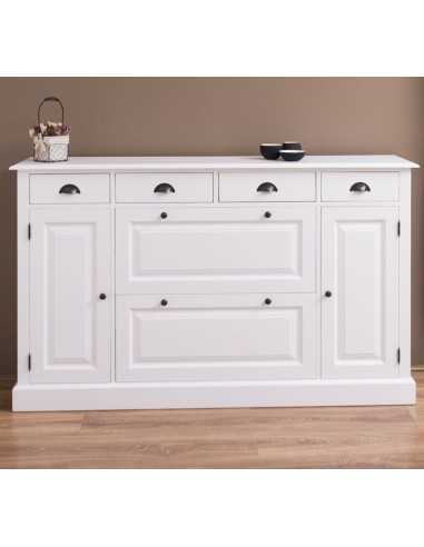 Scarpiera country in legno colorato MS472