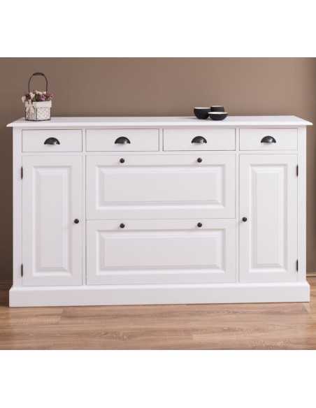 Scarpiera country in legno colorato MS472