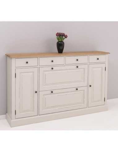 Scarpiera country in legno colorato MS472