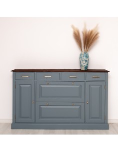 Scarpiera country in legno colorato MS472