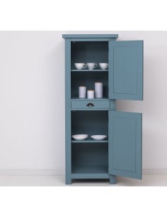 Credenza colonna doppia anta chiusa e cassetto colorata stile provenzale MS362 2